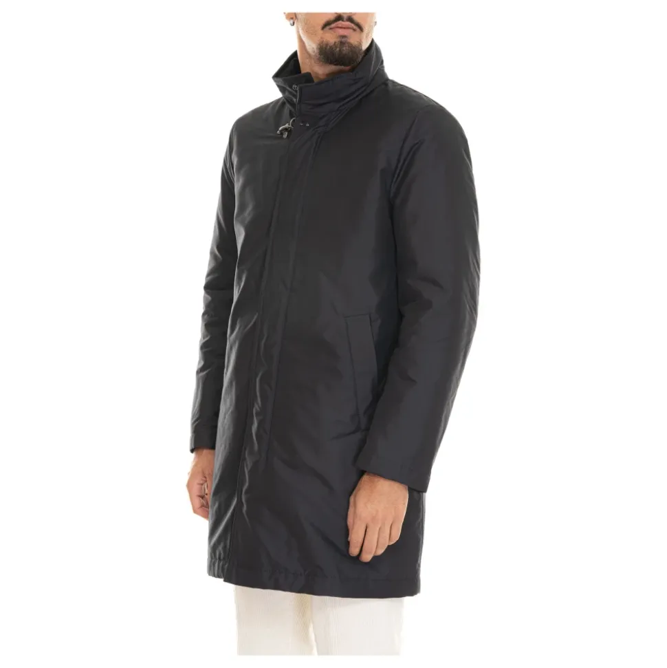 Giacca Impermeabile in Nylon con Logo