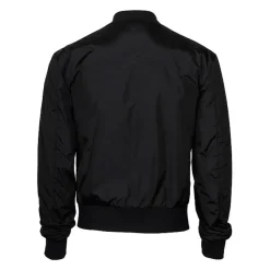 Giacca in nylon con etichetta del marchio