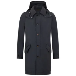 Giacca Lunga Uomo Elegante con Cappuccio Integrato