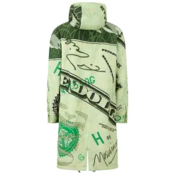 Giacca originale con stampa banconote verde