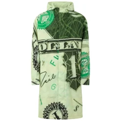 Giacca originale con stampa banconote verde