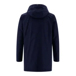 Giacca tecnica in lana con cappuccio staccabile