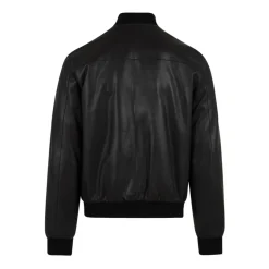 Giubbotto in Pelle Reversibile Derek Seamless 20 Nero