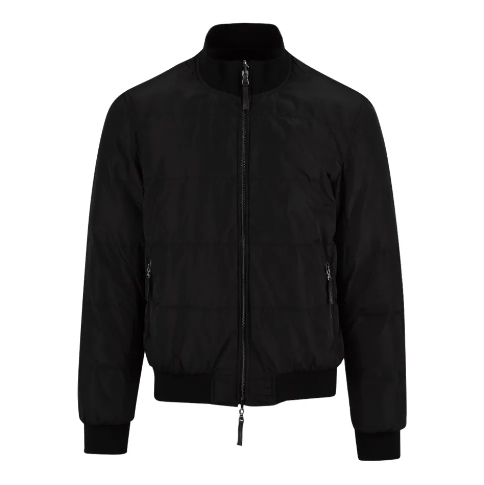 Giubbotto in Pelle Reversibile Derek Seamless 20 Nero