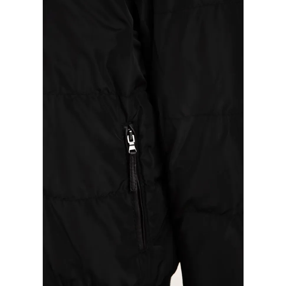 Giubbotto in Pelle Reversibile Derek Seamless 20 Nero