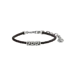 Greca Leather Bracelet