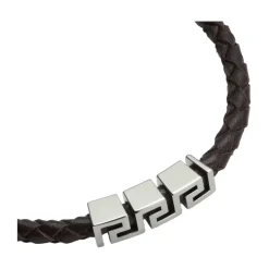 Greca Leather Bracelet