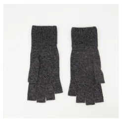 Grigie Lana Unisex Guanti Senza Dita