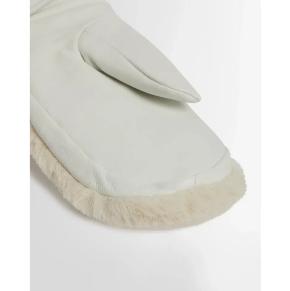 Guanti da sci in eco pelliccia