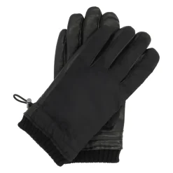 Guanti da uomo realizzati in materiali combinati con funzione touch screen