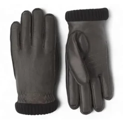 Guanti Deerskin Primaloft Rib, Marrone Scuro