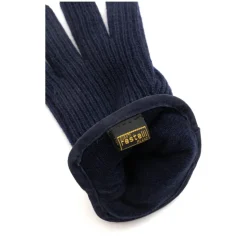 Guanti in cashmere con dettagli in nappa
