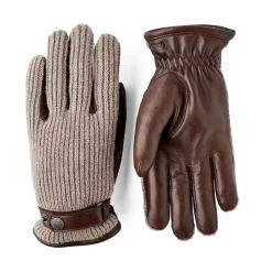 Guanti in Pelle Sportivi Marrone Chiaro