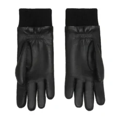 Guanti Neri Casual in Pelle di Pecora