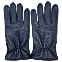 Guanti Uomo in Pelle Blu
