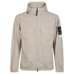 Hooded Flap Pocket Jacket