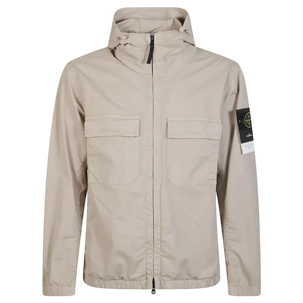 Hooded Flap Pocket Jacket