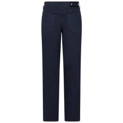 Jeans a Gamba Dritta in Denim di Cotone