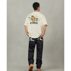 Jeans con Tasche Stampate