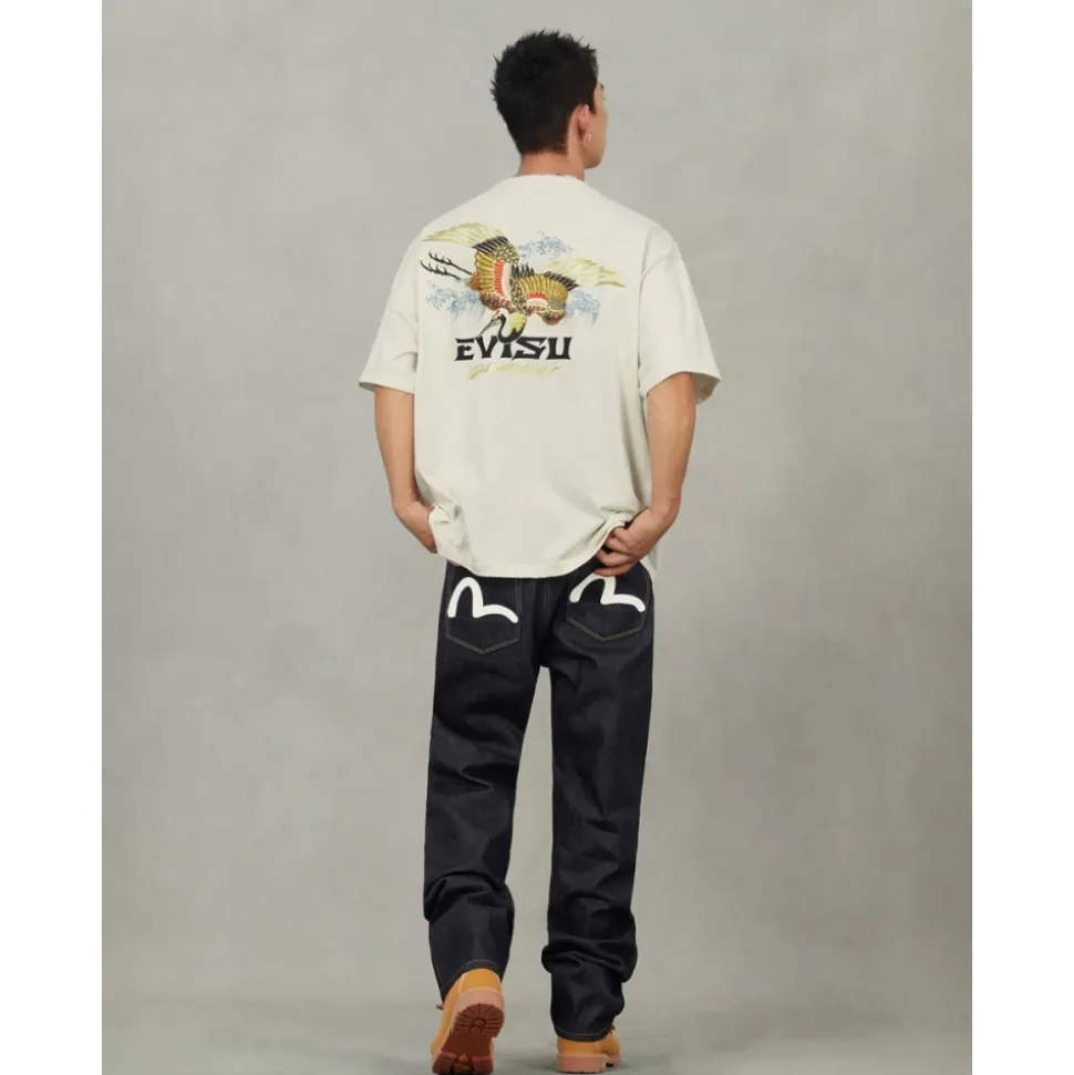 Jeans con Tasche Stampate