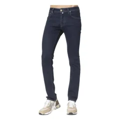 Jeans Raw Denim Blu Navy