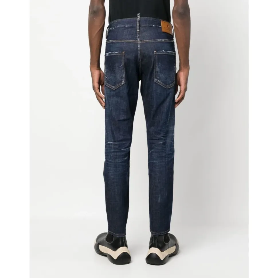 Jeans Skater Lavaggio Scuro Pulito