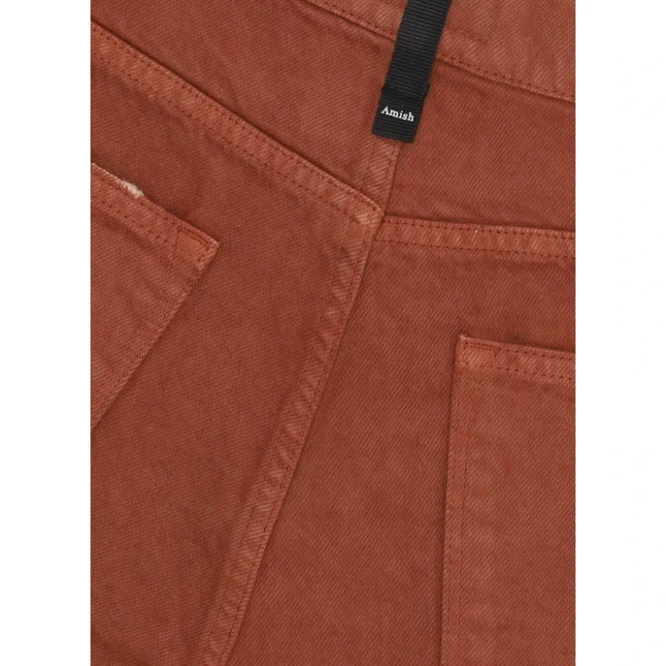 Jeans Slim Fit Beige Scuro