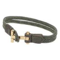 JM100-TLE001G Braided Nylon Bracelet