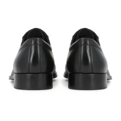 Kazar Scarpe stringate da uomo derby in pelle nera con puntale