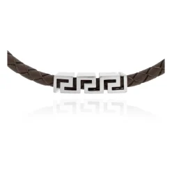 Leather Bracelet With Logo