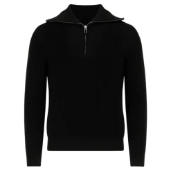 Maglia Nera con Zip Finezza 7