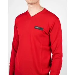 Maglione in lana merino con scollo a V
