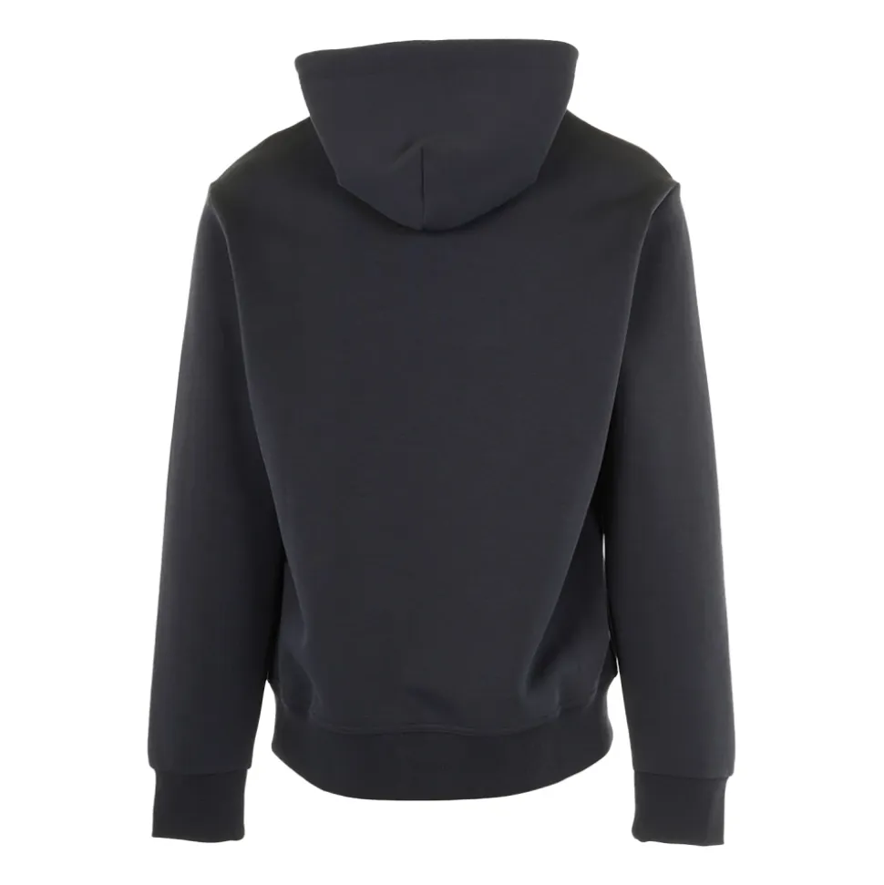Maglione Blu con Cappuccio a Maglia Doppia