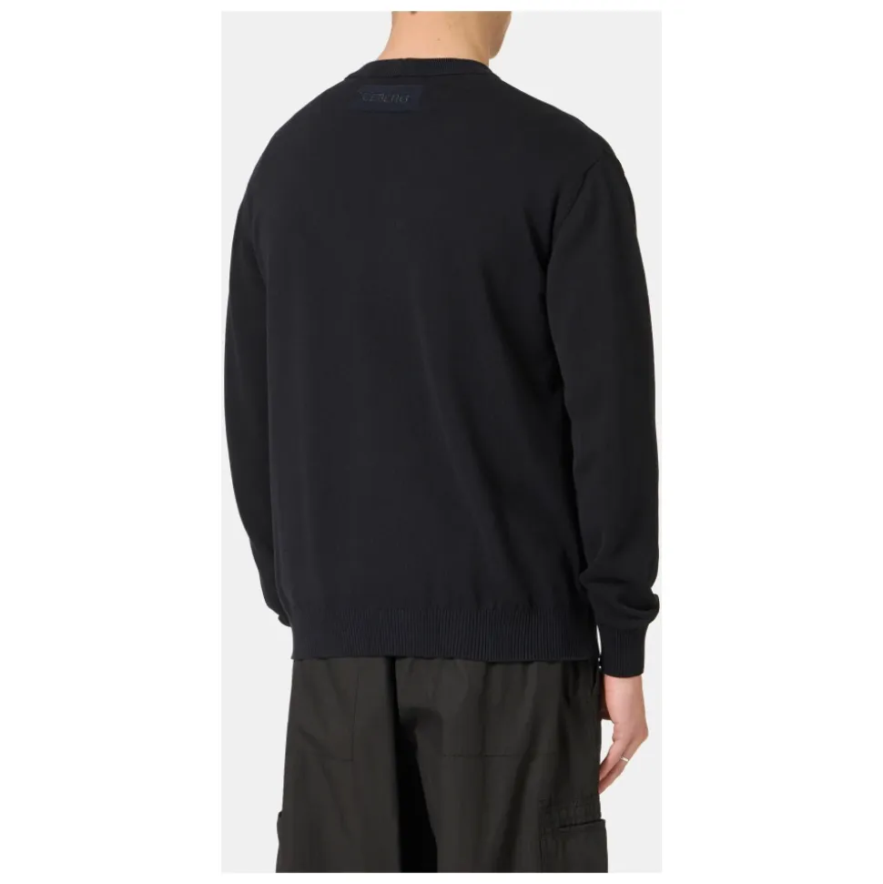 Maglione Girocollo in Cotone con Intarsio Peanuts