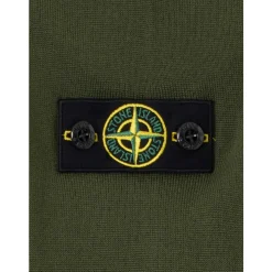 Maglione in Lana con Collo Alto e Patch Logo