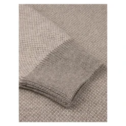 Maglione in Lana Merino - Maglia Strutturata con Dettagli a Contrasto