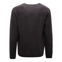 Maglione V-Neck Lana Grigio/Blu