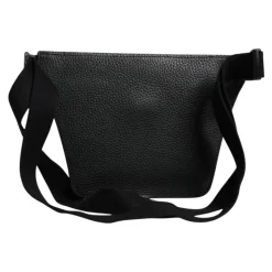 Marsupio in pelle di vitello con placca logo