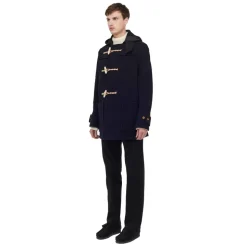 Mid Monty Duffle Coat Navy