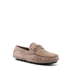 Mocassini eleganti beige in pelle di mucca