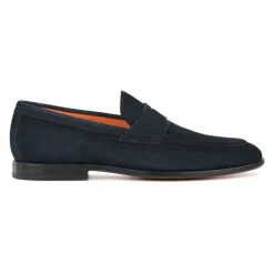 Mocassini Slip-On in Camoscio Blu