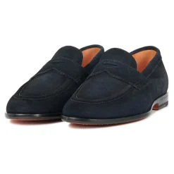 Mocassini Slip-On in Camoscio Blu