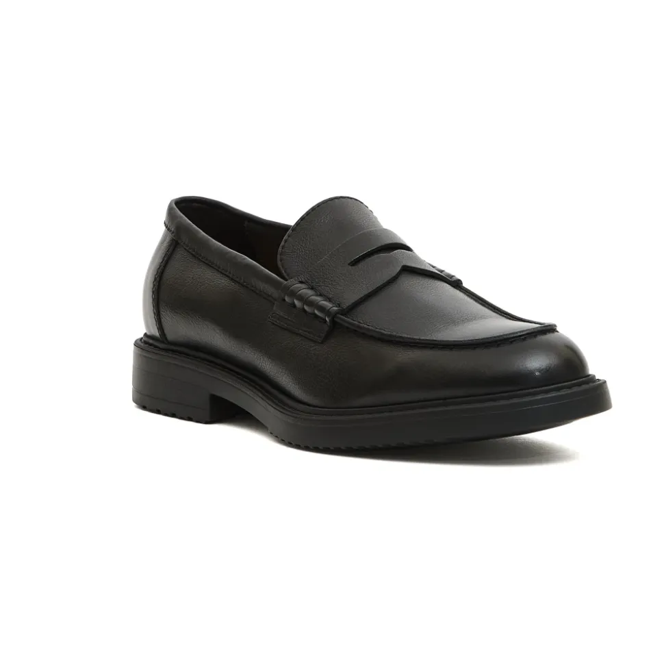 Mocassino Penny in pelle nera