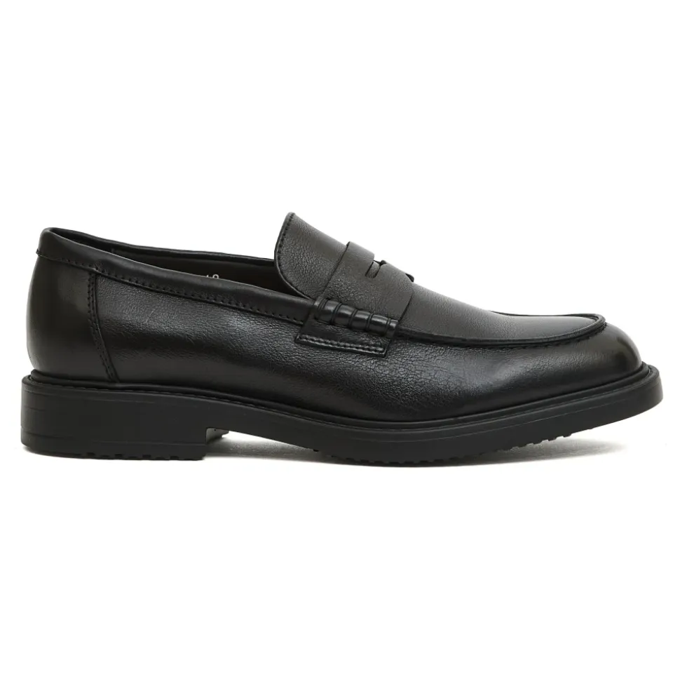 Mocassino Penny in pelle nera