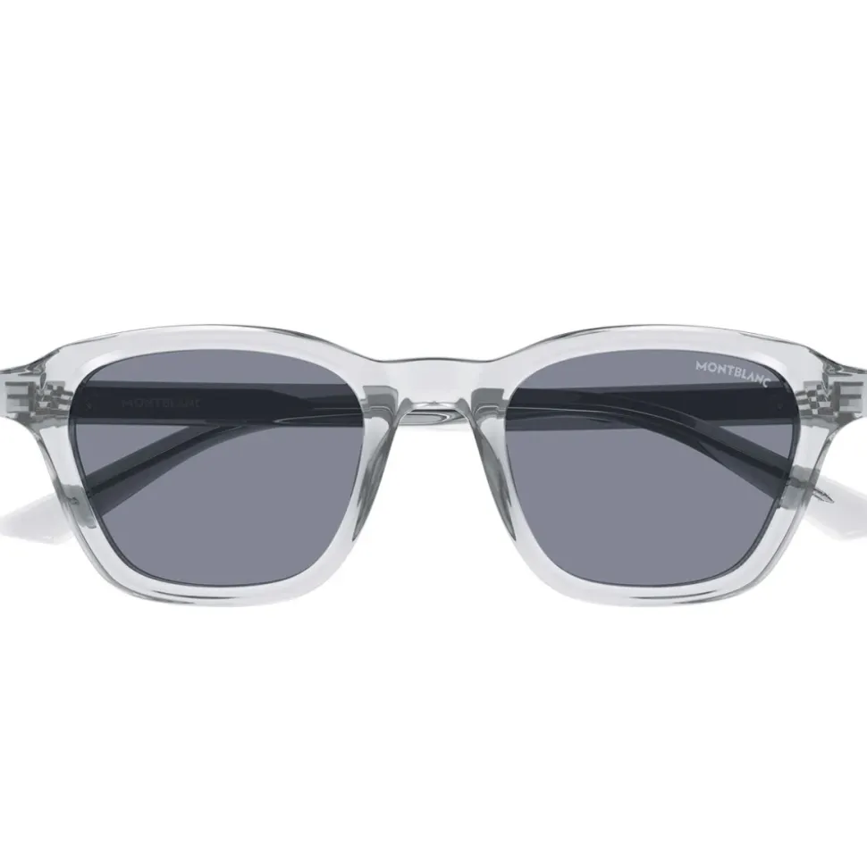 Montblanc Occhiali da Sole MB0384S 004 Grigio/Grigio Uomo