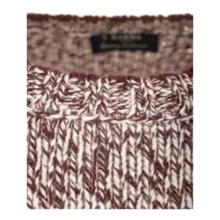 Moulinè wool crewneck sweater