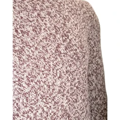 Moulinè wool crewneck sweater