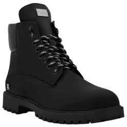 Nabuk Low Flat Boots