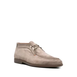 Natural Suede and Leather Desert Boot
