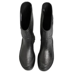Neri Metallic Pull-On Stivali Pioggia